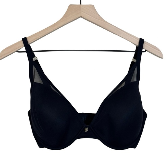 Thirdlove 24/7 Classic Uplift Plunge Mesh Bra Size 32F In Black - Picture 3 of 12